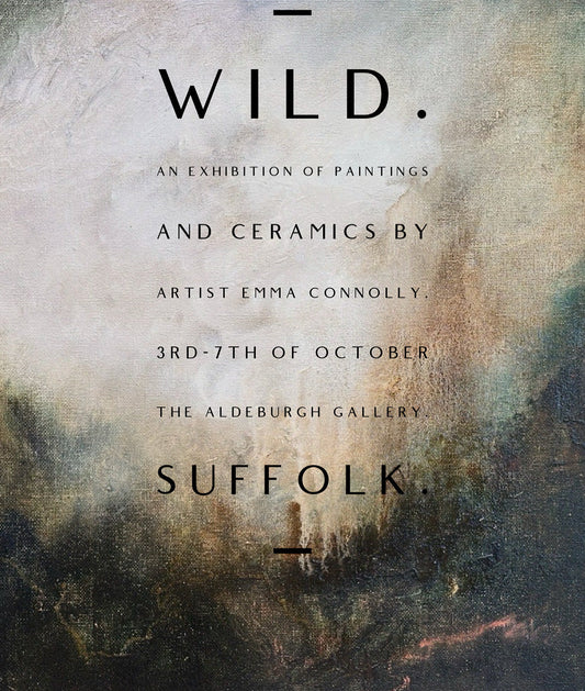 Emma Connolly solo exhibition of art and ceramics in Aldeburgh, Suffolk.